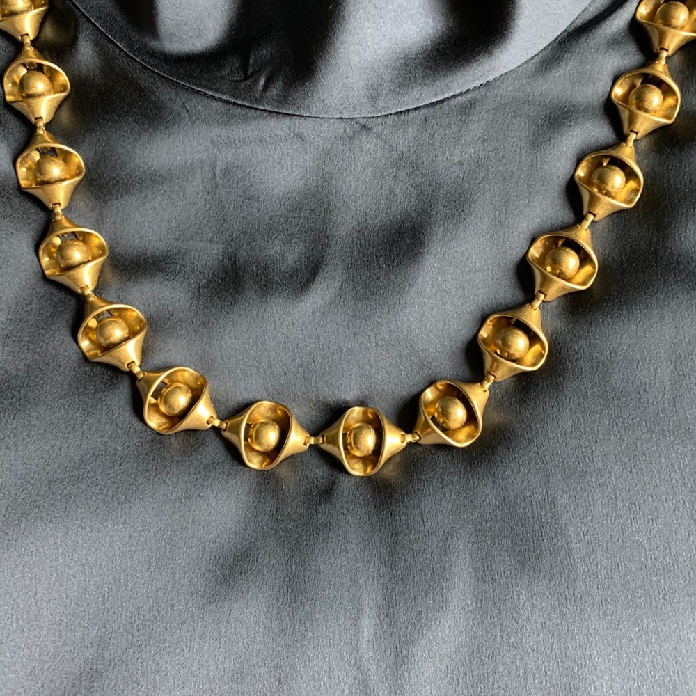 J. Crew Gold Ball Chain Necklace Timeless Design